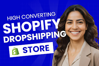 create branded shopify dropshipping store, set up shopify dropshipping store