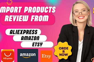 import bulk review and write product description for shopify products