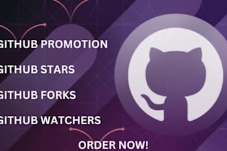 promote github to gain organic more stars, fork, watches and followers