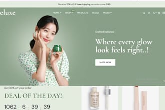 design skincare shopify cosmetics store hair extension website jewelry store