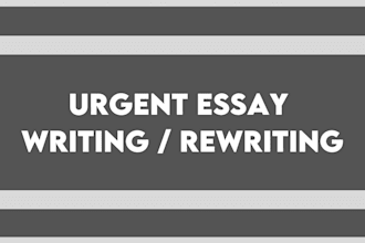 write, rewrite, humanize or copyedit an urgent essay, article or ai content