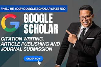 write and publish your research article in high index journals on google scholar
