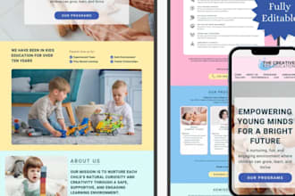 design wordpress elearning kindergarten school website education college website