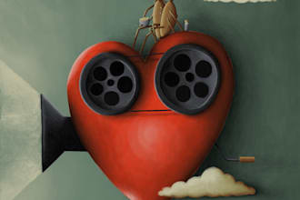 create warm and friendly illustrations