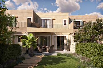 do 3d backyard landscape design, terrace, patio, garden as landscape architect