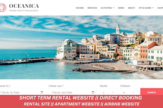 short term rental website,direct booking and rental website