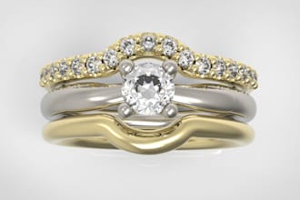 design a custom 3d engagement ring stack for you