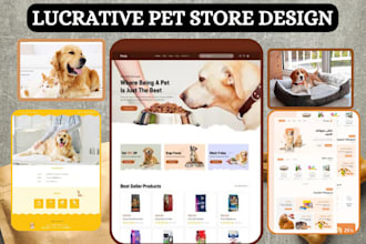 design profitable pet shopify pet product store pet dropshipping website
