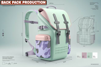 create professional bag tech pack, handbag, backpack, tote for manufacturers