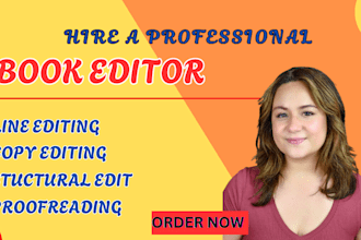 line edit and copy edit your novel, fantasy  memoir, biography book