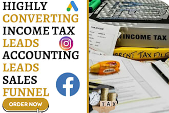 generate income tax leads tax preparation accounting leads bookkeeping tax leads
