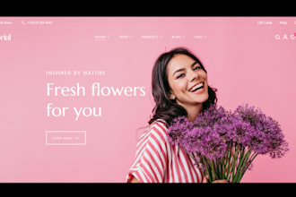 build stunning flower shopify store flower website florist website flower store