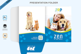 design professional presentation folder