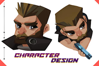 design casual game vector or raster character art for you