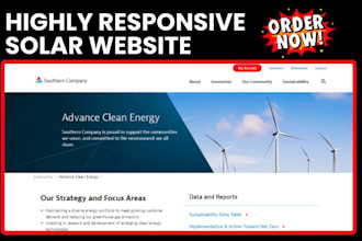 solar website solar panel installation hvac press washing construction website
