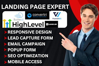 design landing page website sales funnel funnelkit builderall landerlab webflow