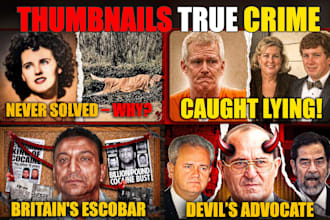 create thumbnails true crime for your channel youtube