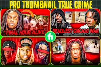 create thumbnails true crime for your channel youtube