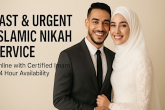 fast and urgent islamic nikah service online with certified imam