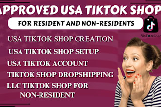create USA tiktok account USA tiktok shop USA tiktok shop primary representative