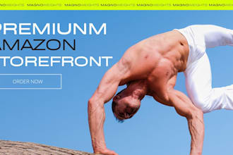 create amazon storefront design or brand store