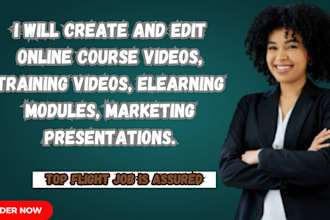 create and edit online course videos, training videos, elearning modules