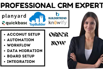 setup topbuilder quickbase buildertrend knowify  construction online planyard