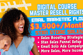 do stan store marketing master resell rights, email marketing sales funnel