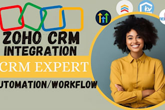 integrate zoho crm api zoho quickbooks xero woocommerce with zapier make com PHP