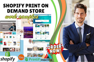 shopify print on demand store print on demand etsy store printful printify