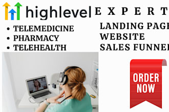 do gohighlevel telemedicine landing page ghl telehealth pharmacy sales funnel