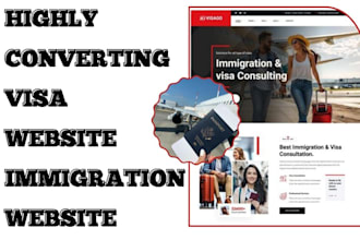 build highly converting immigration website visa website builder law website