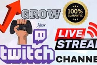 promote your twitch channel, live viewers, to hit affiliate and partner status
