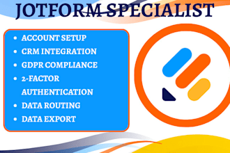 do jotform analytics CRM integration gdpr compliance 2fa data routing exporting