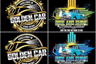 design mobile detailing, auto detailing, automotive and car wash logo