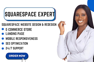 build and edit customizing squarespace templates for ecommerce, website redesign