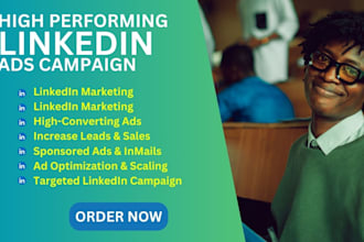 create and manage high converting linkedin ad campaigns for b2b lead generation
