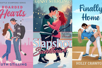 do character illustration for romance book cover illustration vintage amazon kdp