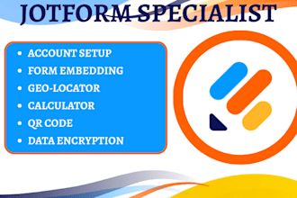 setup embed forms geolocation jotform calculator skip logic qr code data encrypt