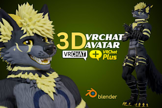 do custom vrchat avatar, 3d vtuber model, nsfw model, vr character, animaze