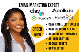 setup clay, clay com, apollo io workflow, hubspot expert, api automation