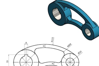 do 2d 3d cad industrial design using fusion 360, solidworks, inventor, creo