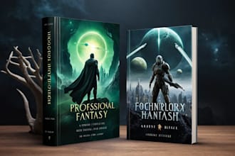 design unique book cover for your fantasy, sci fi, horror etc books