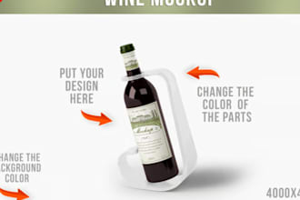 provide product label design for wine, beer, oil, droppers, supplement label