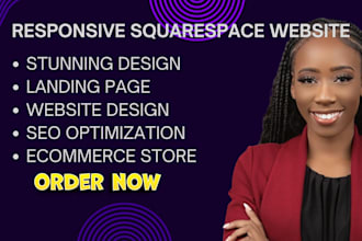 build squarespace website design or redesign website squarespace landing page
