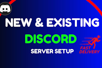 fully setup an advanced discord server within 24 hours  discord server setup