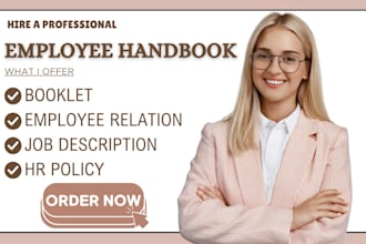 employee handbook, mini course booklet HR policy, employee onboarding coursework