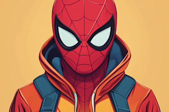 do comic book marvel or dc comic character illustration