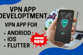 make a professional VPN app with admin panel