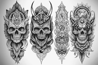 create custom tattoo design, tattoo sleeve